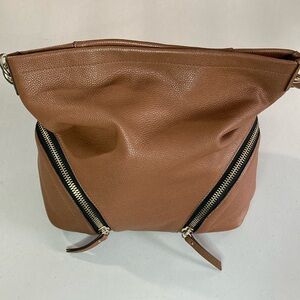 Vince Camuto Katja Dark Rum, Leather Hobo Purse